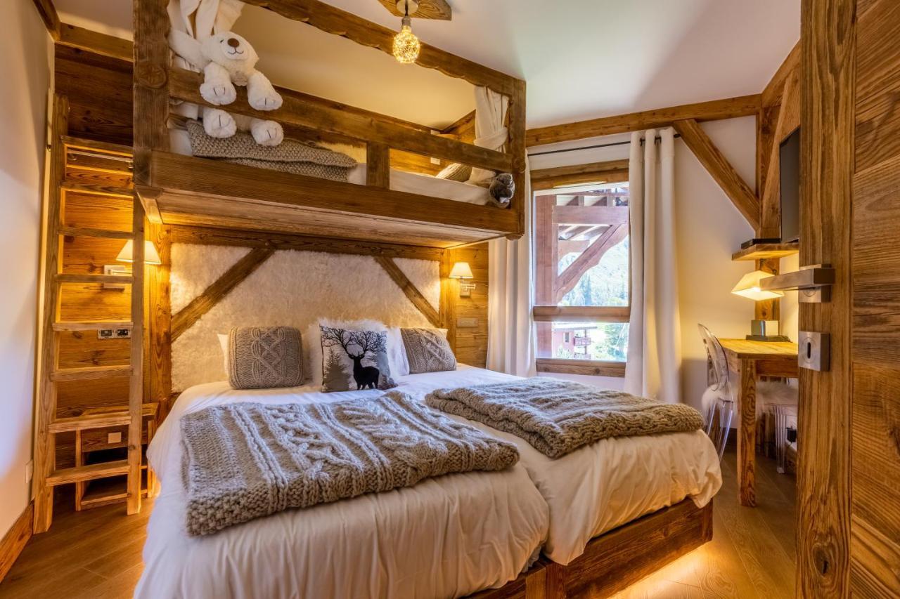Arc 1950, ambiance chalet luxe 5/7pers dans résidence 5* skis aux pieds avec SPA Les Arcs  Exterior foto