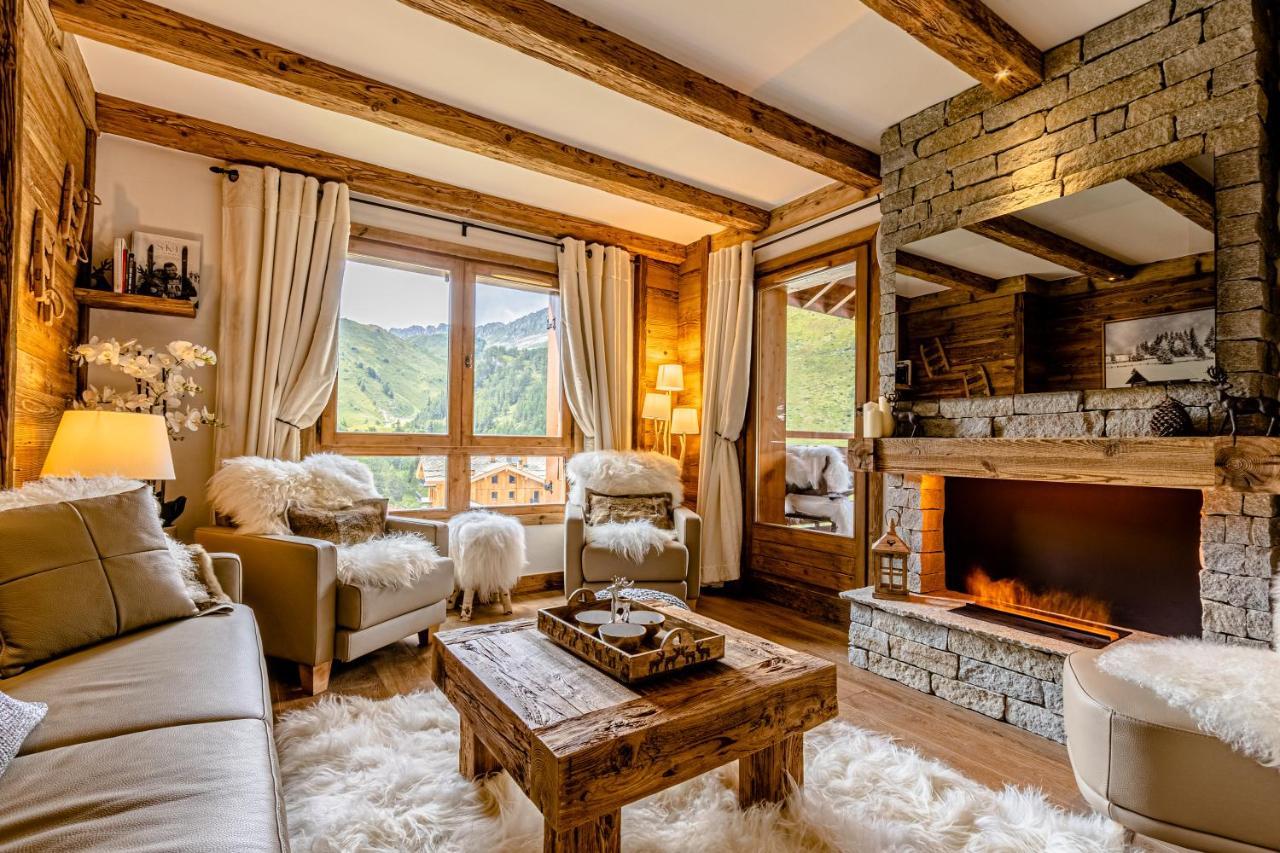 Arc 1950, ambiance chalet luxe 5/7pers dans résidence 5* skis aux pieds avec SPA Les Arcs  Exterior foto