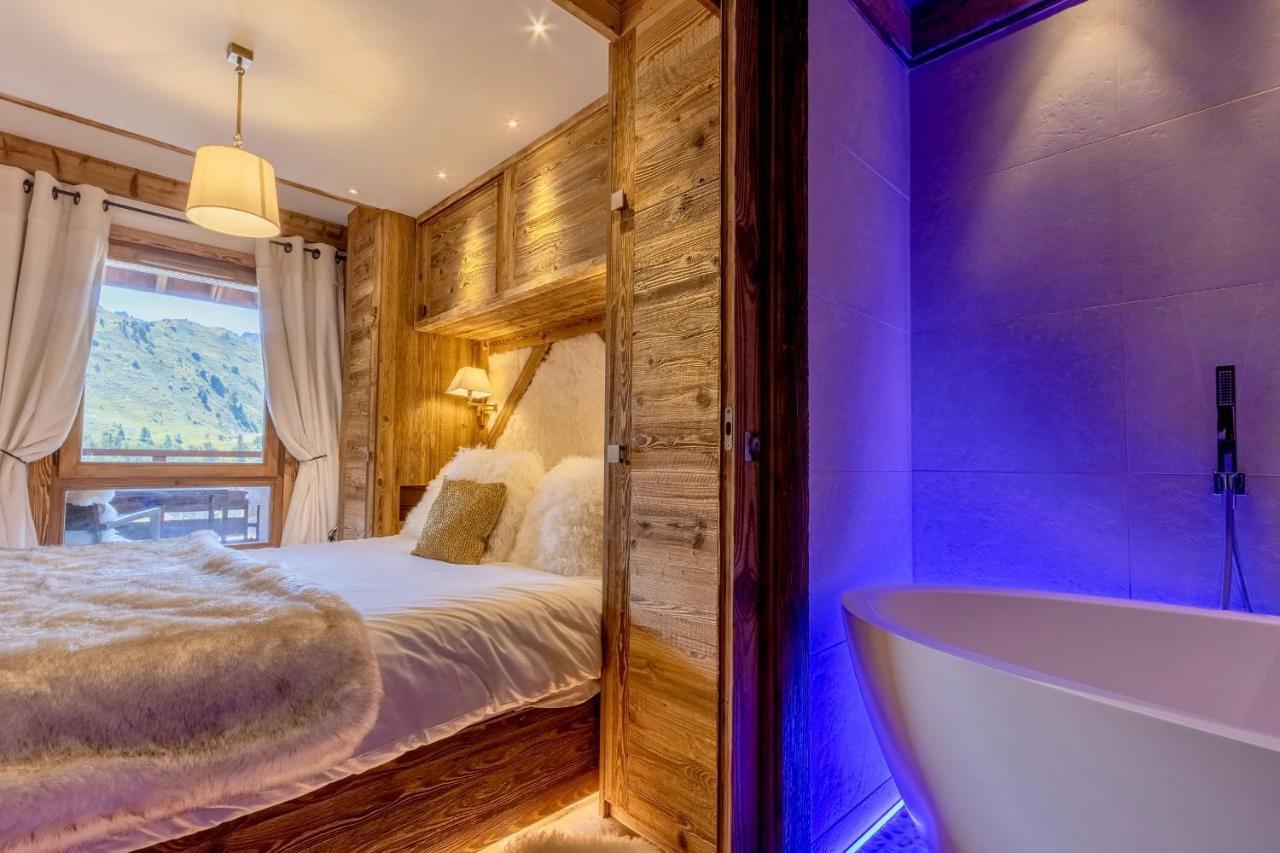 Arc 1950, ambiance chalet luxe 5/7pers dans résidence 5* skis aux pieds avec SPA Les Arcs  Exterior foto