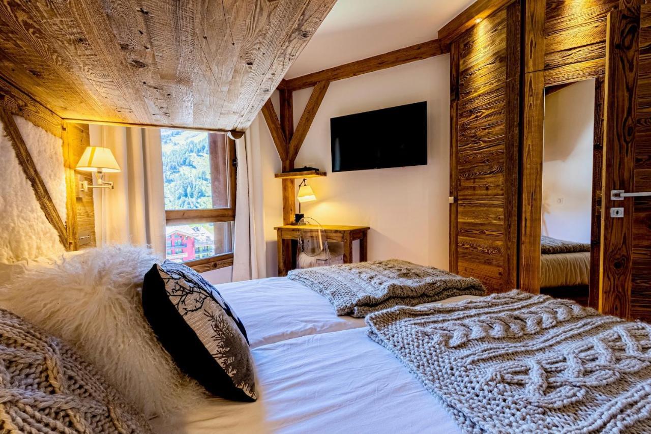 Arc 1950, ambiance chalet luxe 5/7pers dans résidence 5* skis aux pieds avec SPA Les Arcs  Exterior foto