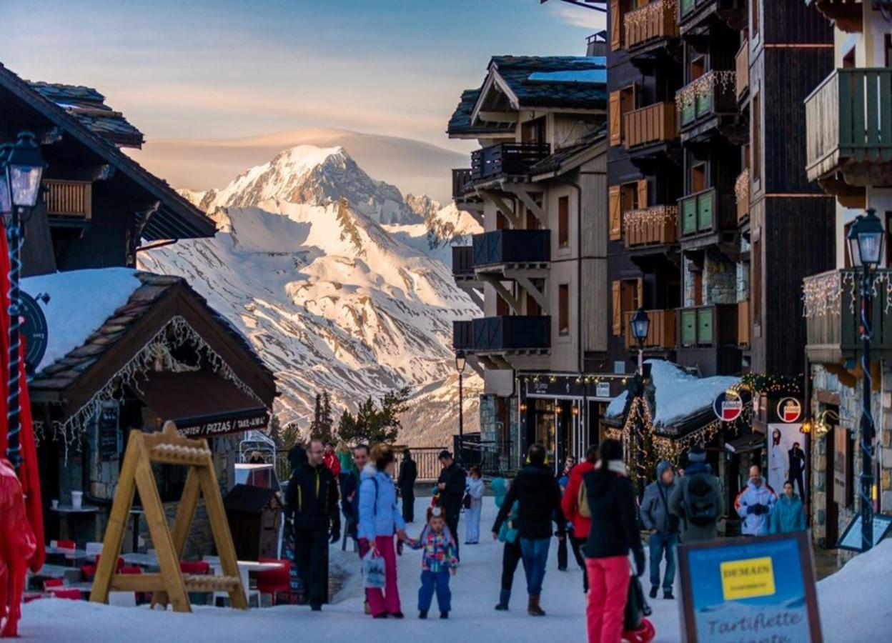 Arc 1950, ambiance chalet luxe 5/7pers dans résidence 5* skis aux pieds avec SPA Les Arcs  Exterior foto